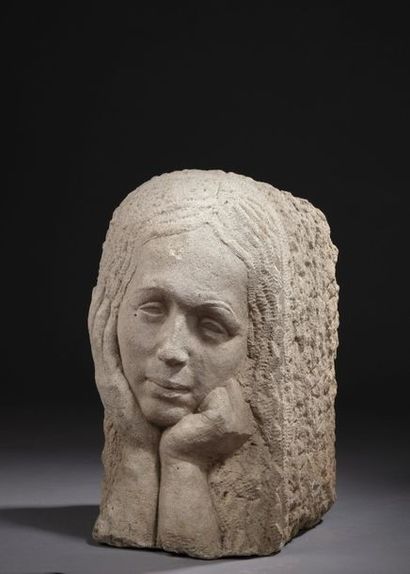 null Alphonse GREBEL (1885-1968)


Tête de jeune fille pensive


Haut-relief en pierre...