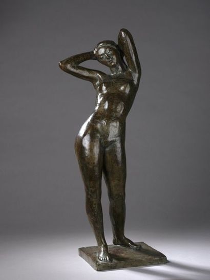 null Gabriel Eugène COQUELIN (1907-1996) 


Le Printemps 


Bronze à patine brun...