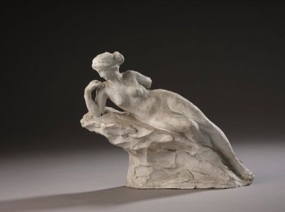 Lucien SCHNEGG (1867-1909) 
Femme nue allongée,...