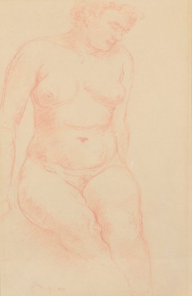 Charles DESPIAU (1887-1946) 
Femme nue assise...