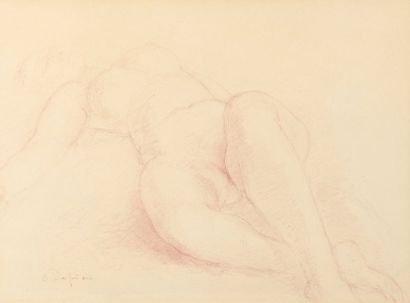 Charles DESPIAU (1874-1946) 
Femme nue allongée...