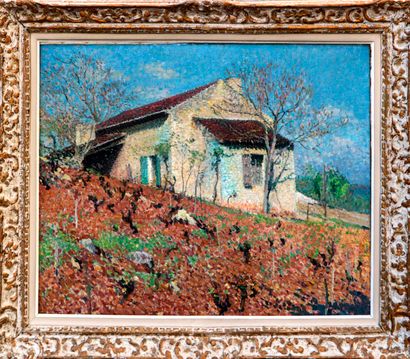  
Henri MARTIN (1860-1943) La maison métayère de Marquayrol avec la vigne de Madame... Gazette Drouot