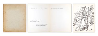  André MASSON (1896-1987) Le Peuple au peuple - 1964 Textes de Théodore SIX Éditions... Gazette Drouot