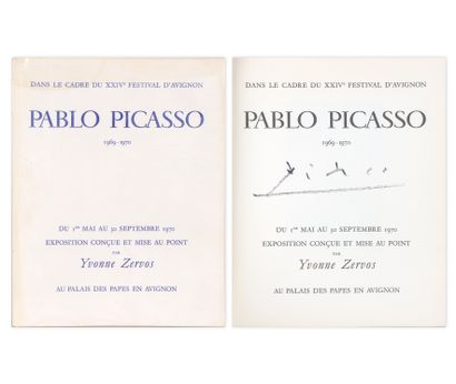  Pablo PICASSO (1881-1973), d'après Pablo Picasso - 1970 Textes d'Yvonne ZERVOS Catalogue... Gazette Drouot