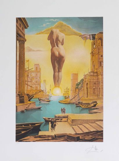  Salvador DALI (1904-1989) La toison d'or Lithographie en couleur sur papier Signé... Gazette Drouot