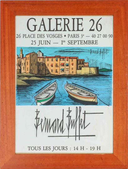  Bernard BUFFET (1928-1999) Saint Tropez Affiche lithographiée en couleur sur papier... Gazette Drouot