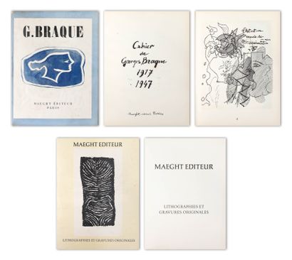  Georges BRAQUE (1882-1963) Cahier de Georges Braque 1917-1947 - 1948 Maeght éditeur... Gazette Drouot