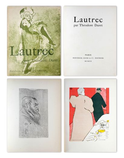  Henri de TOULOUSE LAUTREC (1864-1901). Lautrec - 1920. Textes de Théodore DURET.... Gazette Drouot