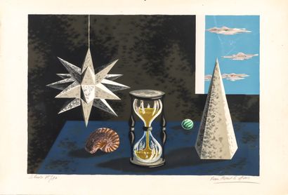  Jean PICART LE DOUX (1902-1982) Silence Lithographie en couleur sur papier Signé... Gazette Drouot