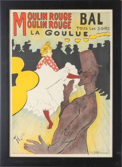  Henri de TOULOUSE LAUTREC (1864-1901) La goulue Lithographie en couleur sur papier... Gazette Drouot