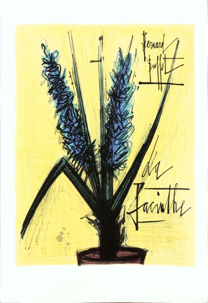  Bernard BUFFET (1928-1999) La Jacynthe Lithographie en couleur sur papier Mourlot... Gazette Drouot