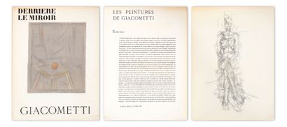  Alberto GIACOMETTI (1901-1966) Derrière Le Miroir N° 65 - mai 1954 Maeght éditeur... Gazette Drouot