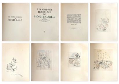  Claude LEPAPE (1913-1994) Les Ombres Heureuses de Monte Carlo - 1947 Textes de Jean... Gazette Drouot