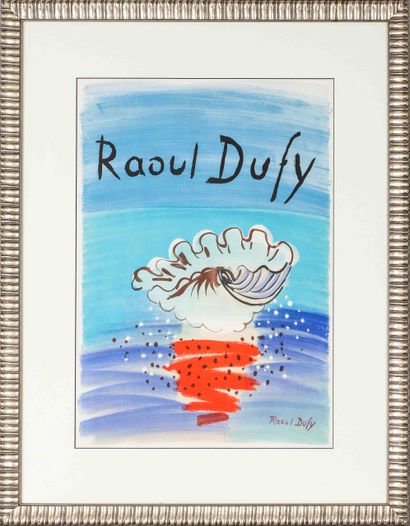  Raoul DUFY (1877-1953) Le coquillage Lithographie en couleur sur papier Mourlot... Gazette Drouot