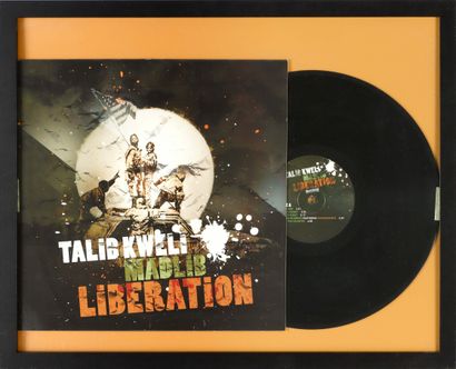  BANKSY (né en 1974) Talib Kweli Madlib Libération - 2007 Pochette de disque vinyle... Gazette Drouot
