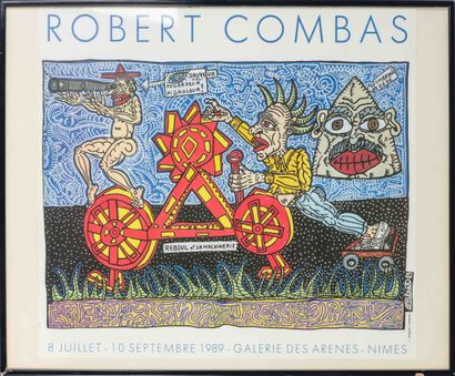  Robert COMBAS (né en 1957) Reboul et sa machinerie Affiche en couleur sur papier... Gazette Drouot