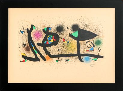  Joan MIRO (1893-1983) Sculptures - 1974 Lithographie en couleur sur papier Signé... Gazette Drouot