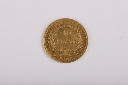 null NAPOLEON Ier (1804-1814). 40 francs. Paris. 1806. (G. 1082). Or. Très Beau