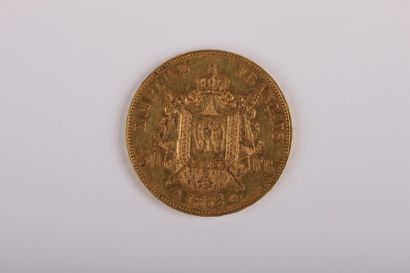 null NAPOLEON III (1852-1870). 50 francs tête nue. Paris. 1855. (G. 1111). Or. Très...