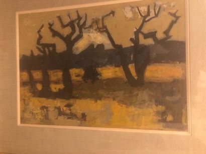 null Raymond GUERRIER (1920-2002)

Les arbres.

Gouache et huile sur papier.

Signée...