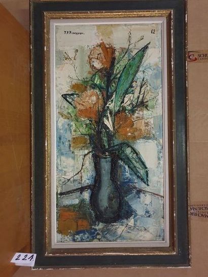 null ROUSSEAU Jean Pierre. 1939

Peintre Monégasque.

Bouquet de fleurs. Signé en...