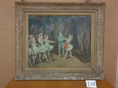 null Robert PIKELNY (1904-1986)

Le ballet.

Huile sur carton.

Signée en bas à gauche.

46...