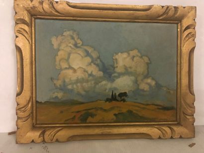 null E. Pannetier

Paysage au nuage

Huile sur carton

Signé.

25 x 35 cm.