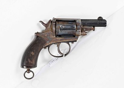 null Revolver Bulldog finition bleuie et jaspé. Plaquette de crosse quadrillée. A.B.E....