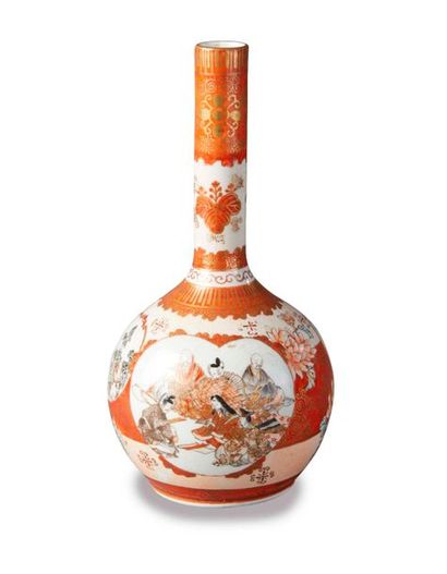 null JAPON, e?poque Meiji (1868-1912), marque Matsubara sei au revers

Vase soliflore...