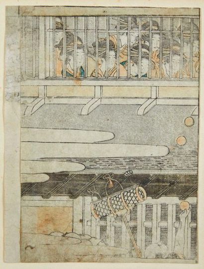 null JAPON, e?poque Edo (1603-1868), XIXe sie?cle

Lot de quatre petites estampes...