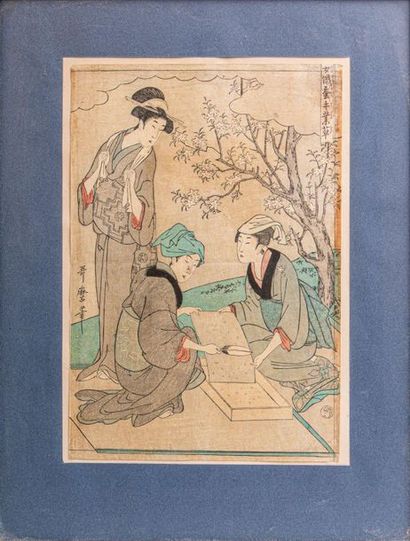 null JAPON, XIXe sie?cle

kITAGAwA UTAMARO (1753-1806)

De la se?rie des Sept komachis...
