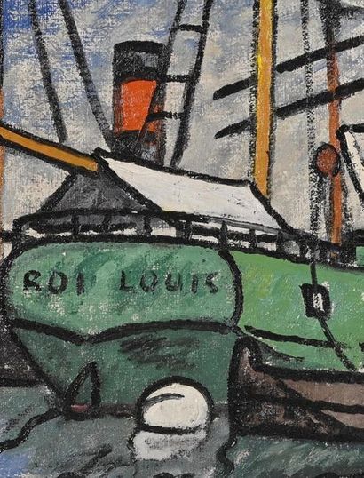 null Louis-Mathieu VERDILHAN (1875-1928)

Le roi Louis dans le port.

Huile sur toile.

Signée...