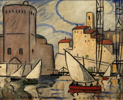 null Louis-Mathieu VERDILHAN (1875-1928)

Le port de Marseille.

Huile sur toile.

Signée...
