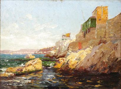 null Adolphe Louis GAUSSEN (1871-1954)

Corniche des Goudes, Marseille.

Huile sur...