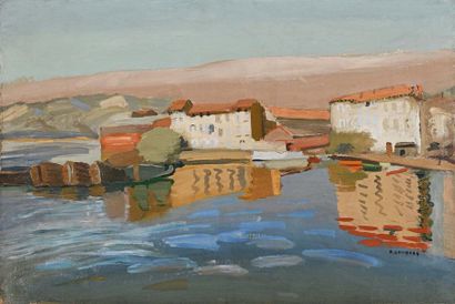 null Alfred LOMBARD (1884-1973)

Le port de la Seyne-sur-mer.

Huile sur toile.

Signée...