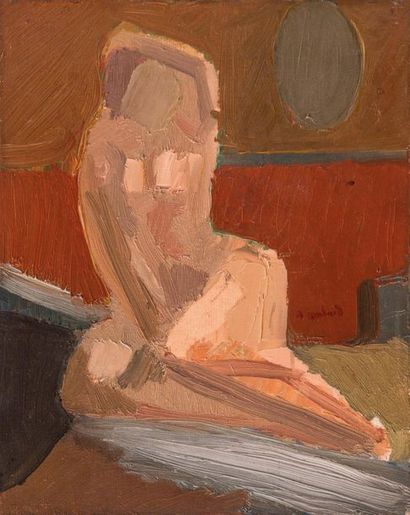 null Alfred LOMBARD (1884-1973)

Nu posant.

Huile sur toile.

Signée au milieu à...