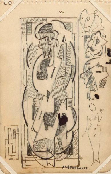 null Albert COSTE (1896-1985)

Composition.

Encre de chine sur papier.

Signée du...