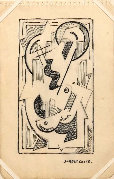 null Albert COSTE (1896-1985)

Composition.

Encre de chine sur papier.

Signée du...