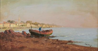 null Louis NATTERO (1870-1915)

Pêcheurs en bord de côte vers Sanary.

Huile sur...