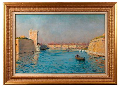 null Louis NATTERO (1870-1915)

L’entrée du port de Marseille.

Huile sur toile.

Signée...