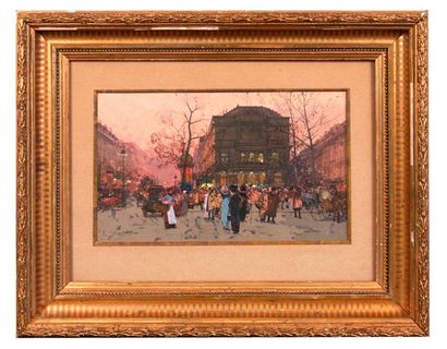 null Eugène GALIEN-LALOUE (1854-1941)

Les grands boulevards animés.

Gouache sur...