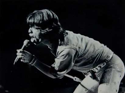 Jean-Louis RANCUREL. Portrait de Mick Jagger...