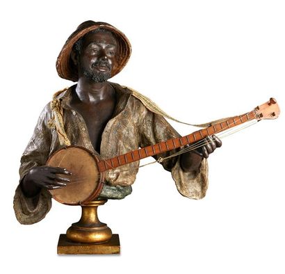 null Joseph LE GULUCHE (1849-1915)

« Le joueur de banjo »

Buste en terre cuite...