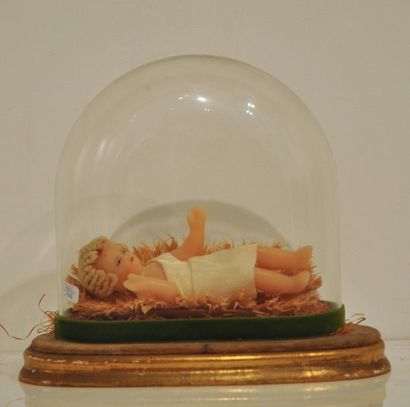 null Travail français du XIXème siècle

Globe de baptême en verre bombé accueillant...