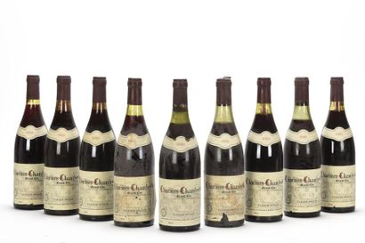 9 bouteilles CHARMES-CHAMBERTIN (Grand Cru)...