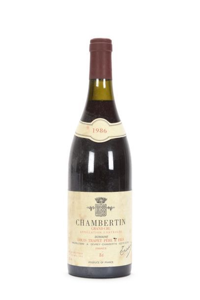 1 bouteille CHAMBERTIN (Grand Cru) 2,7 cm;...
