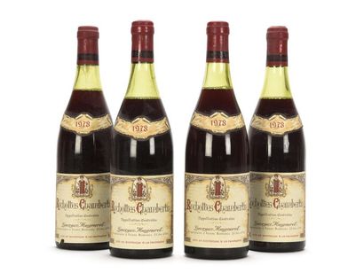4 bouteilles RUCHOTTES-CHAMBERTIN (Grand...