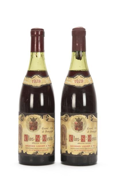 2 bouteilles CLOS ST-DENIS (Grand Cru) 4...