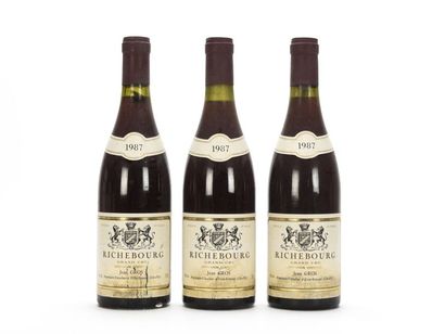 null 3 bottles RICHEBOURG (Grand Cru) e.t.h. to e.a.

Jean Gros, 1987