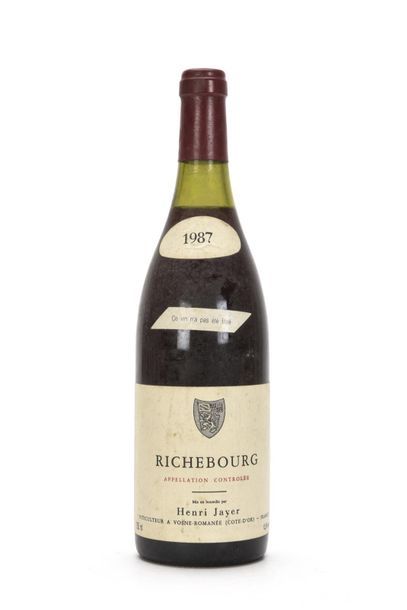  1 bouteille RICHEBOURG (Grand Cru) 2,8 cm; e.t.h. légères; clm.s. légèrement plissée...